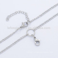 2.6mm 18"+2" top quality stainless steel chain charming pendant necklace, latest stainless steel necklace chain